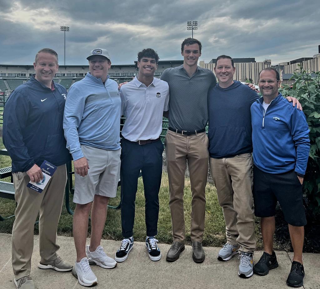Great night celebrating these two <a href="/mendonbball/">Mendon Basketball</a> award winners! #PressRadioClub

Dan Cook-College Athlete of the Year! 

Jackson Green-High School Athlete of the Year! @