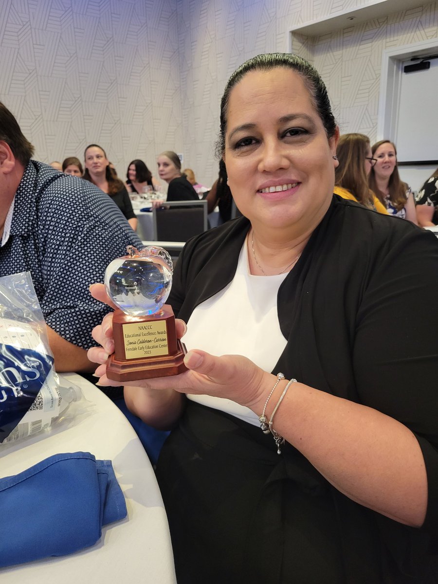 FerndaleEarlyEd's tweet photo. We are so proud to honor Mrs Calderon-Carrion, Ferndale's 2023 Educational Excellence Award Nominee! 🎉💗 #naaccc #aacpsawsome https://t.co/UlbmKKplKZ