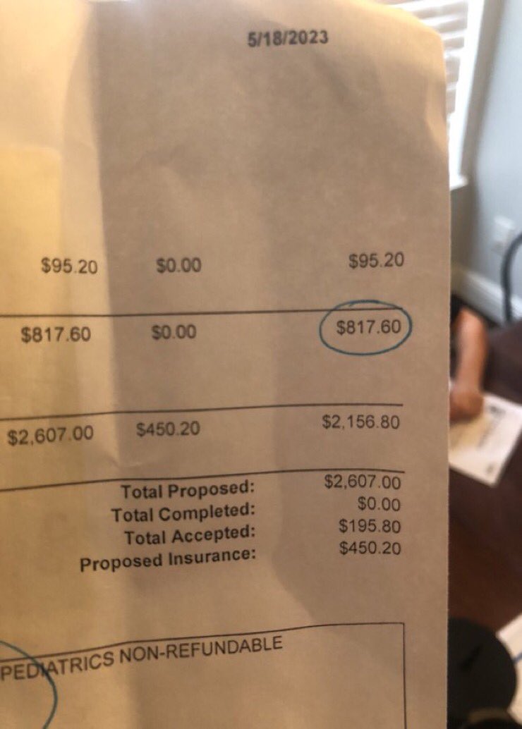 @pulte son had to have some intensive dental work.
There was a big issue with insurance and we have to pay OOP. Anything to help take this out fast would be much appreciated.