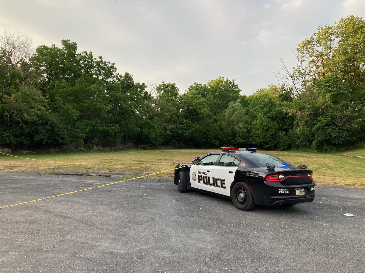 Whitehall_PD's tweet photo. WPD on scene of a shooting at the West Catasauqua Park, 2301 Pine St.  Victims have been taken to the hospital.  Investigation is just starting, information released only on Twitter for now. https://t.co/jjkdk0ZCX3