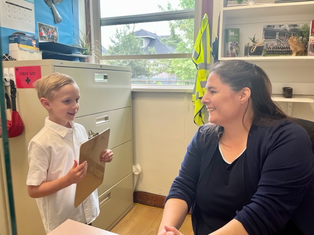 SFASchoolVan's tweet photo. Our Principal for the Day was very busy today! https://t.co/GbO5RTYmLq