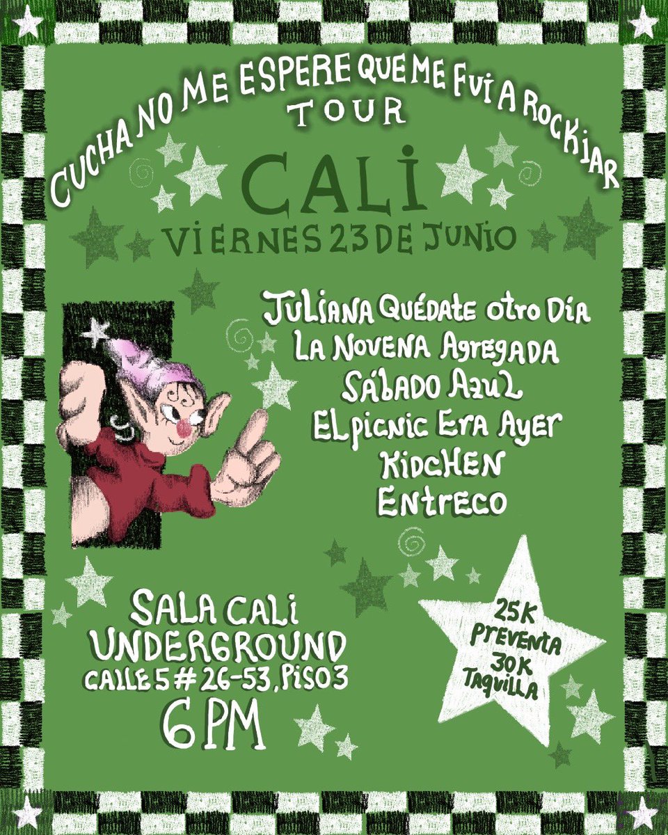 SabadoAzul_'s tweet photo. ‘CUCHA NO ME ESPERE QUE ME FUI A ROCKIAR’ TOUR 
@julianaotrodia - Kidchen - Sábado Azul 
¡Cali, Medellín y Bogotá! Ahí nos vemos para tocar nuestro EP y más música nueva junto a bandas muy ásperas 💙 

Organiza: Mi Amor Colectivo 💓 https://t.co/KetIvrvQZK