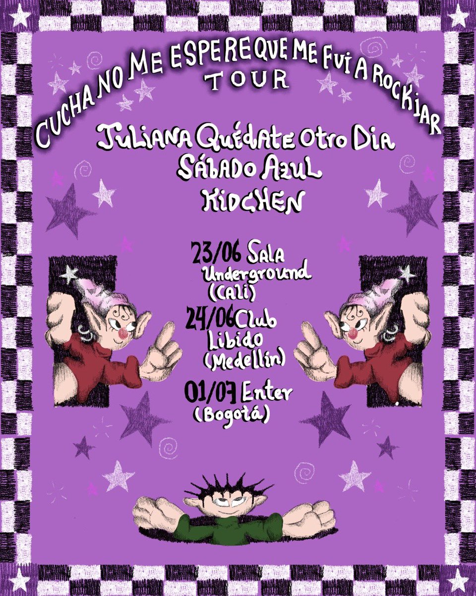 SabadoAzul_'s tweet photo. ‘CUCHA NO ME ESPERE QUE ME FUI A ROCKIAR’ TOUR 
@julianaotrodia - Kidchen - Sábado Azul 
¡Cali, Medellín y Bogotá! Ahí nos vemos para tocar nuestro EP y más música nueva junto a bandas muy ásperas 💙 

Organiza: Mi Amor Colectivo 💓 https://t.co/KetIvrvQZK