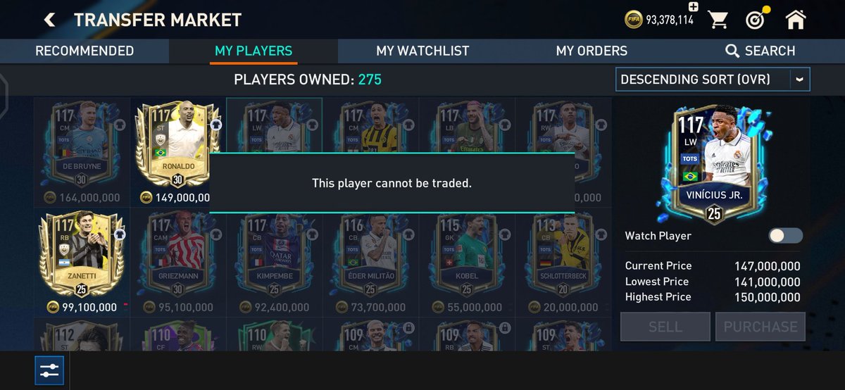 BackMossPlayz's tweet photo. @EAFIFAMOBILE mtherfckers fix this, or just give everyone UTOTS 😡😡, Or better reset entire UTOTS event, remove everything and load the data of everyone's b4 the event 😡😡
Use this tags in ur posts pls 🙏:
#EAFIXUTOTS
#RESETUTOTS
#FIFAMOBILEDEAD
#JUSTICE4FMPLAYERS
#RESETFM
RT https://t.co/Fah0C2MgDc