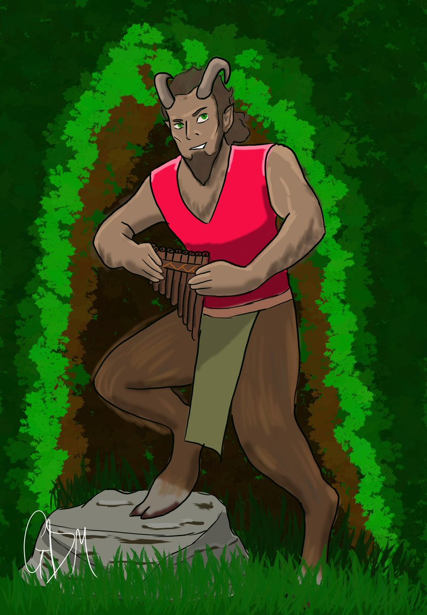 Day 163: Character art of Sod, the annoying Satyr from the <a href="/scorchedsheep/">Do Dragons Dream of Scorched Sheep?: A D&D Podcast</a> campaign 
.
.
.
#art #drawing #characterart #fantasy #learntodraw #dnd #dungeonsanddragons