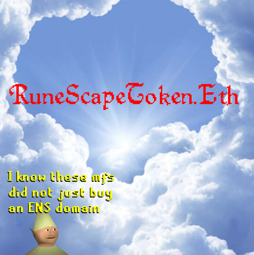 RuneScape_Eth's tweet photo. Lads we are officially on the chain. 

Presale info for first 100 followers shortly https://t.co/wAQlPVRjDX