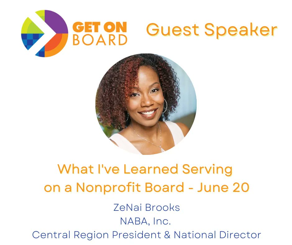 leadershipindy's tweet photo. Shoutout to everyone who attended our #GetOnBoard2023 Board Basics workshop today! 
Our final virtual workshop for this series -  What I've Learned Serving on a Non-Profit Board - happens on June 20 at noon featuring special guest ZeNai Brooks! 

Sign up: https://t.co/QecuU9C2UK https://t.co/wa3eYxOf7r