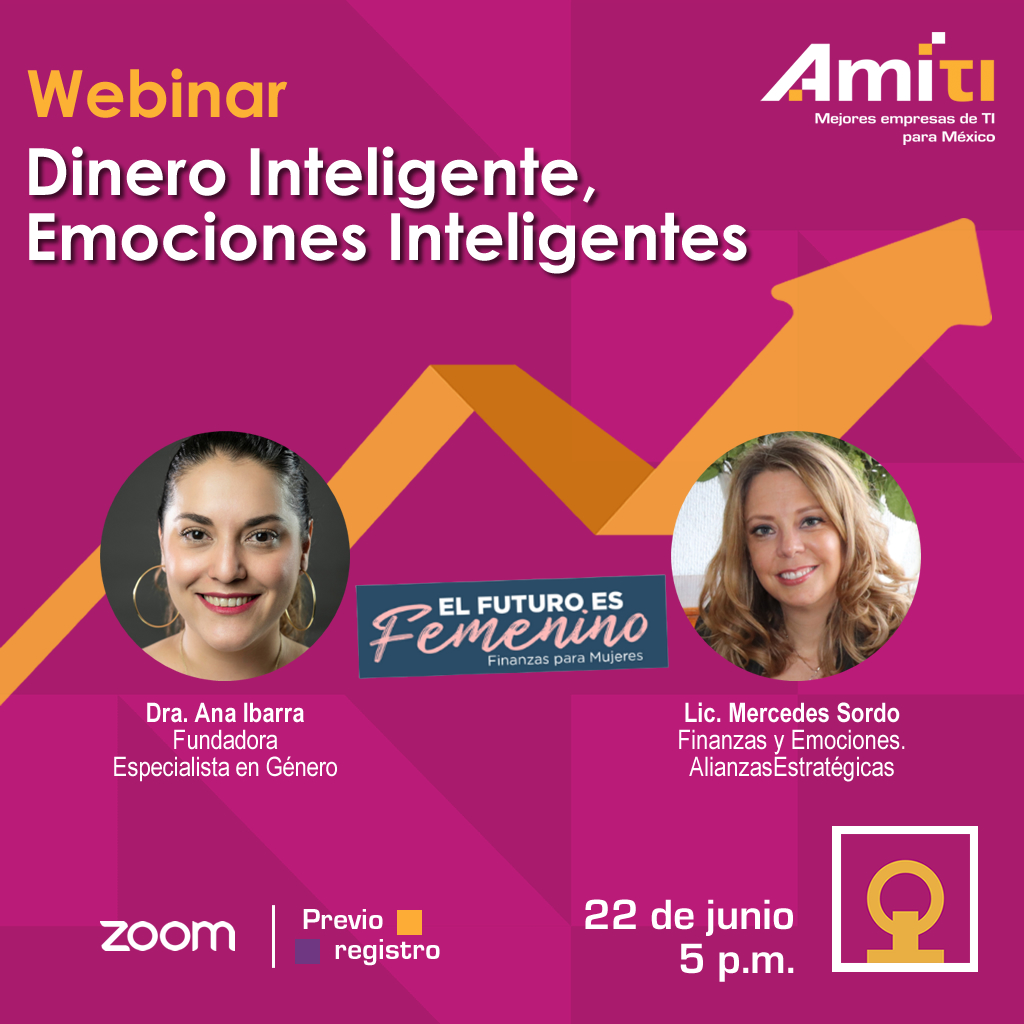 Te esperamos en el #webinar “Dinero Inteligente, Emociones Inteligentes”. 22 jun | 5 p.m. donde buscamos inspirar a las mujeres a mejorar sus finanzas personales para provocar una transformación financiera generacional.
🔜 Registro: shorturl.at/ijACU