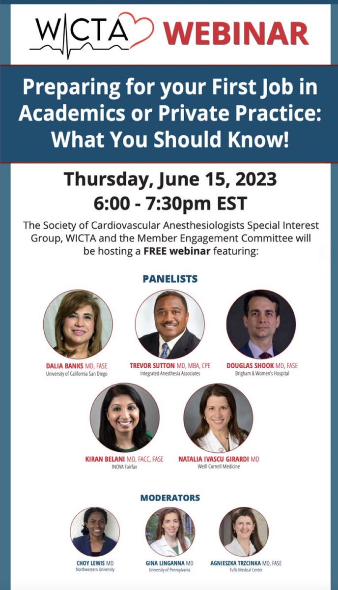 Agnieszka Trzcinka, MD, FASE (@drtrzcinka) on Twitter photo #Cardiothoracic #anesthesia fellows: this is for you! Fantastic info from experts to help you in your new job as #privatepractice or #academic #cardiac #anesthesiologist! <a href="/scahq/">Society of Cardiovascular Anesthesiologists | SCA</a> <a href="/WomenInCTAnes/">WomenInCTAnes</a> There is still time to register at: scahq.memberclicks.net/wicta-6-1-2023# #Cardiothoracic #anesthesia fellows: this is for you! Fantastic info from experts to help you in your new job as #privatepractice or #academic #cardiac #anesthesiologist! <a href="/scahq/">Society of Cardiovascular Anesthesiologists | SCA</a> <a href="/WomenInCTAnes/">WomenInCTAnes</a> There is still time to register at: scahq.memberclicks.net/wicta-6-1-2023#