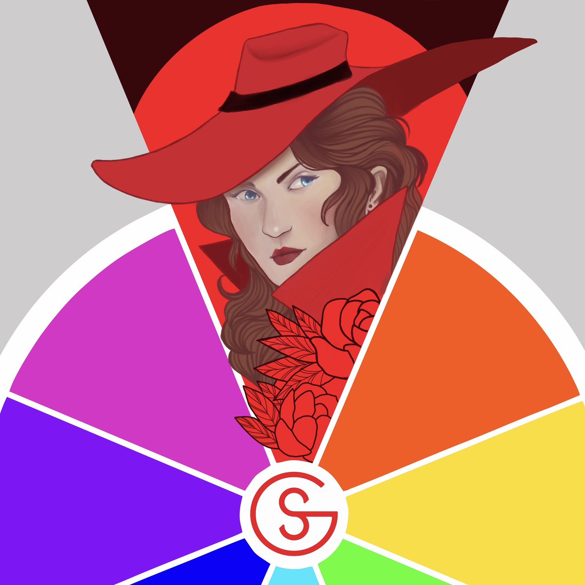 GeosouzaGs's tweet image. Seguindo a trend…. 

#carmensandiego  
#colorchallenge #twittertrends #red #vermelho #popculture #artoftheday #digitalart