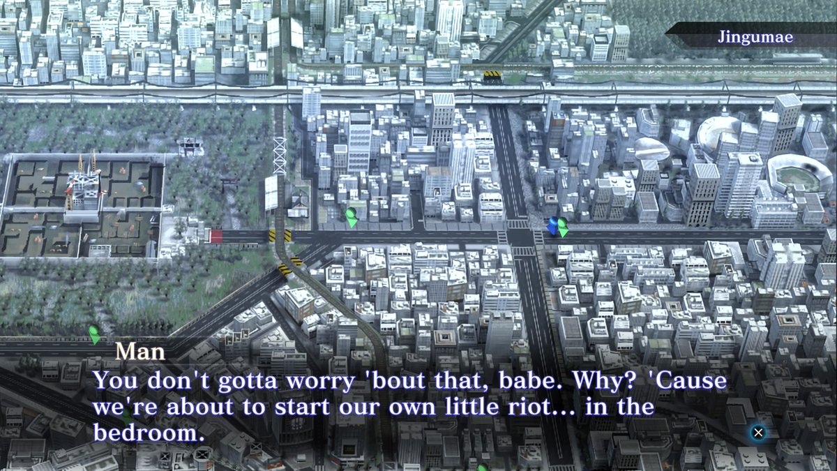 5min into Shin Megami Tensei and it's already h word