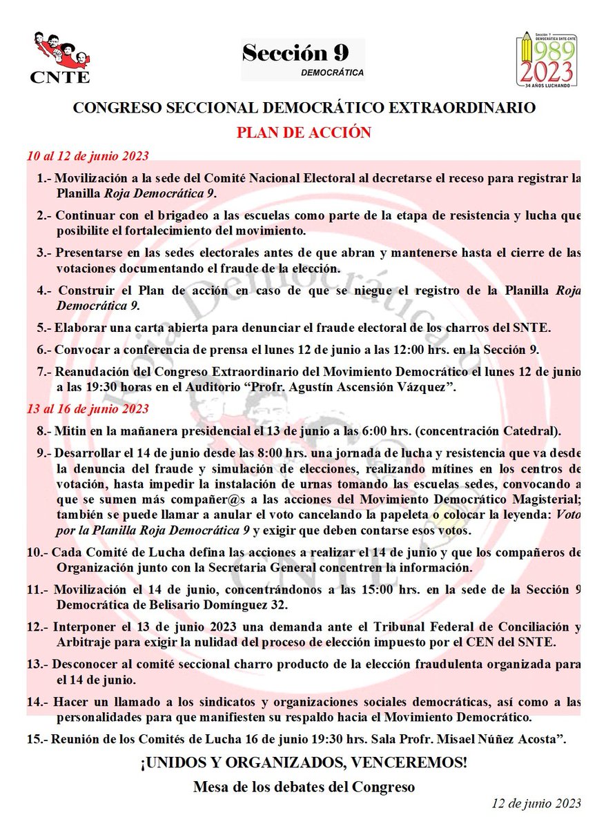 Agrupación Nuestra Clase tweet media