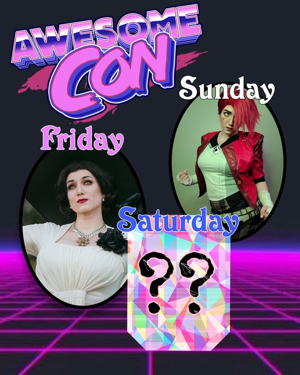 LifeOfCosplay's tweet image. #AwesomeCon2023 lineup!

I&apos;ll be hanging out at the attached Courtyard Marriott for an unofficial meet &amp;amp; greet with fun prizes if you find me!

More info on when/ where you can find me in my stories soon!
