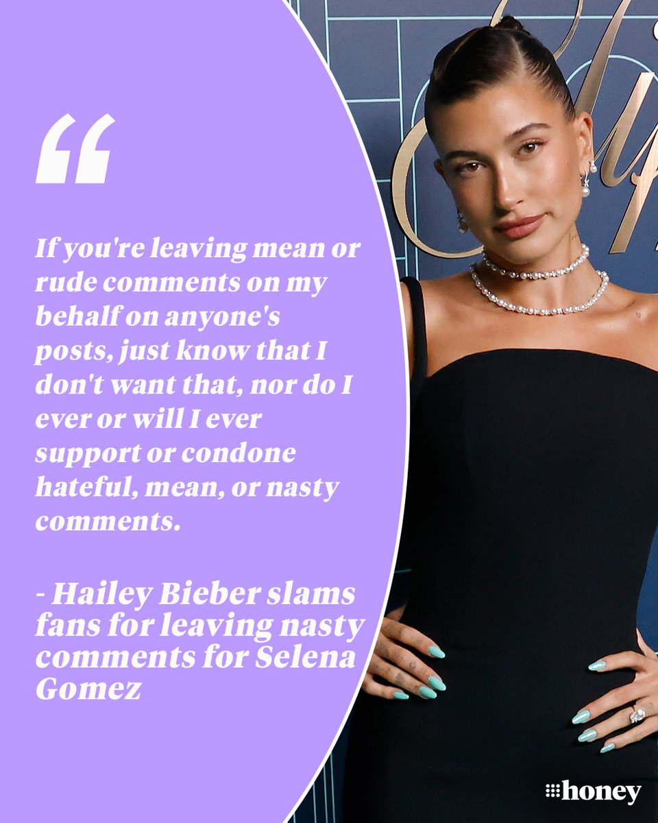 #HaileyBieber has urged fans to stop leaving 'mean or rude comments' on #SelenaGomez's social media posts. 🗣 Details: nine.social/eoV