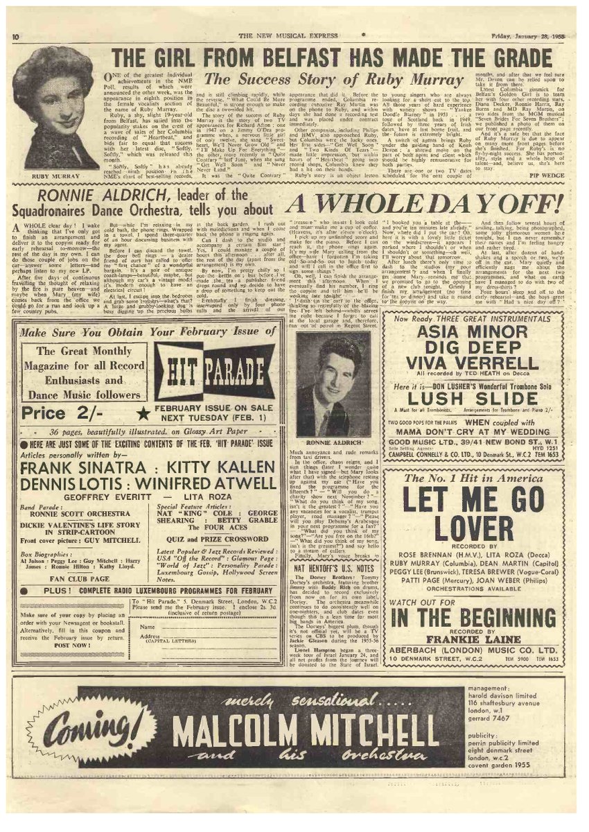 Pop60sMagazines's tweet photo. N M E January 1955.

#Sixties #Pop https://t.co/XQ0Pi9c5YQ