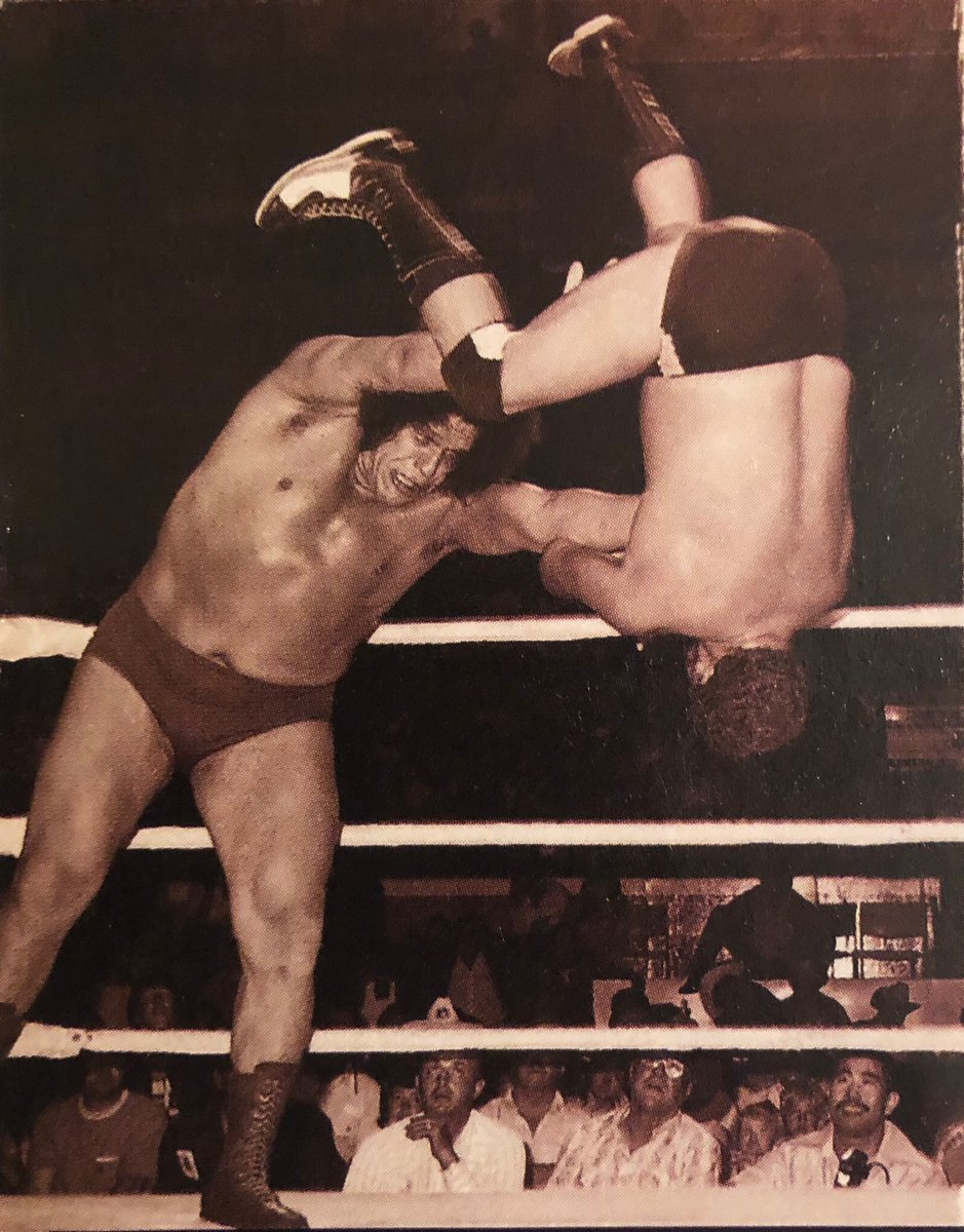 Andre the Giant tosses Harley Race at a Stampede Wrestling event from WOW magazine issue 4 

#andrethegiant #harleyrace #stampedewrestling #wowmagazine #worldofwrestlingmagazine #wrestling #wwehof #classicwrestling #70swrestling