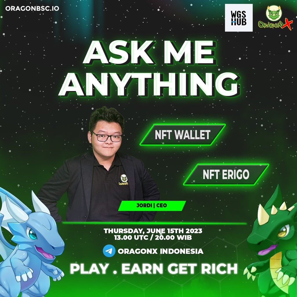 🟢LIVE AMA “JUNE HOT NEWS”

Hello Oragonx Army.
this is the time for listen about update of this Project.
"Ask Me Anything" right now.

We are always on your side.
⬇️⬇️⬇️

⏰ Thursday, 15 June 2023, 13.00 UTC / 20.00 WIB

📱 OragonX Indonesia

#OragonX #ORGN
