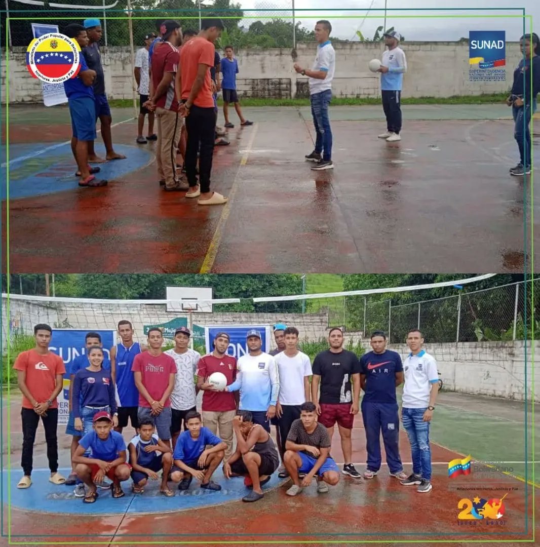 SUNADYaracuy's tweet photo. La Sunad Yaracuy, en conmemoración al XIV Aniversario del Fondo Nacional Antidrogas, se realizaron actividades informativas y deportivas en conjunto, culminando con entrega de material deportivo en la comunidad San Miguel del Mcpio Independencia https://t.co/0oquZ5kMyv
