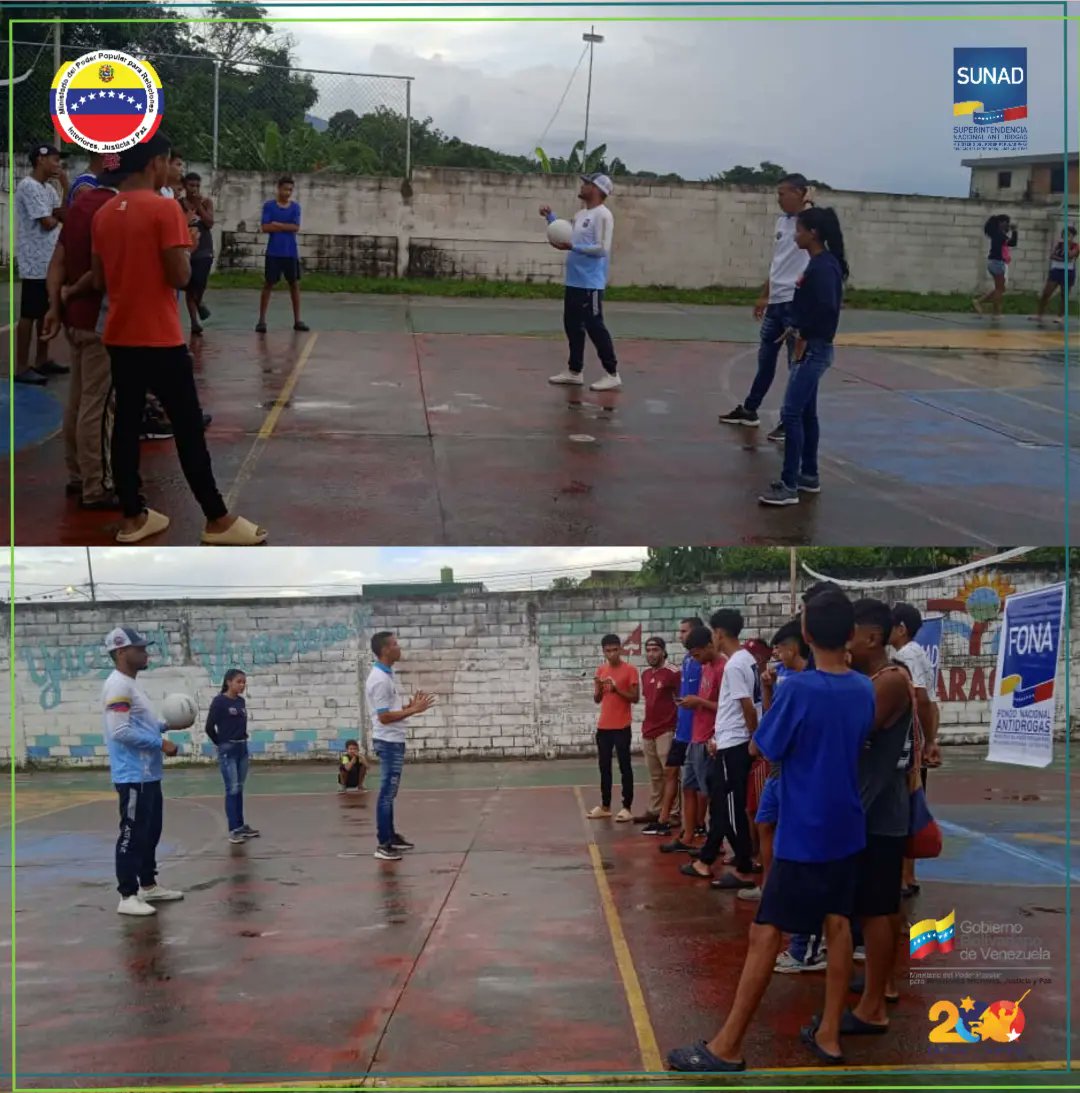 La Sunad Yaracuy, en conmemoración al XIV Aniversario del Fondo Nacional Antidrogas, se realizaron actividades informativas y deportivas en conjunto, culminando con entrega de material deportivo en la comunidad San Miguel del Mcpio Independencia