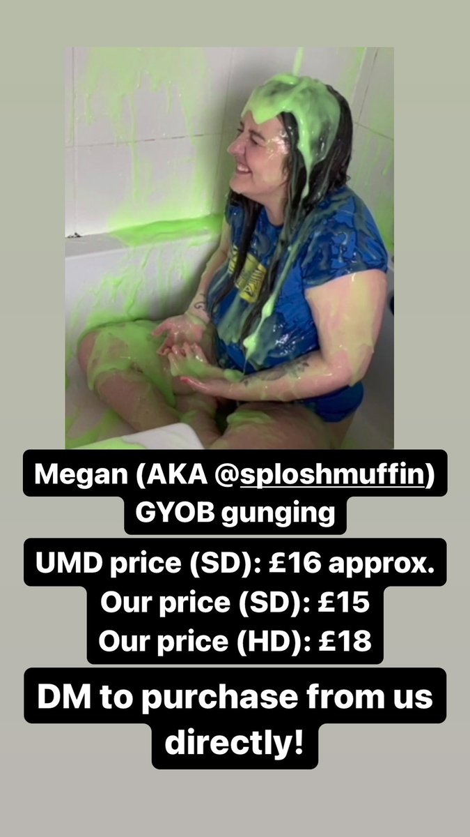 MessyCorner2022's tweet photo. Megan's (Aka sploshmuffin) 3rd scene at #Messy Corner &amp; she faces a GYOB #quiz &amp; #gunging for being "too clean!"

She wears a blue #GYOB tee &amp; black #thong, but it’s not long before we make a mess of it!

19 mins approx, $20 on UMD (SD) or direct from us for £16 (SD) or £19 (HD) https://t.co/gTCcVORnO6
