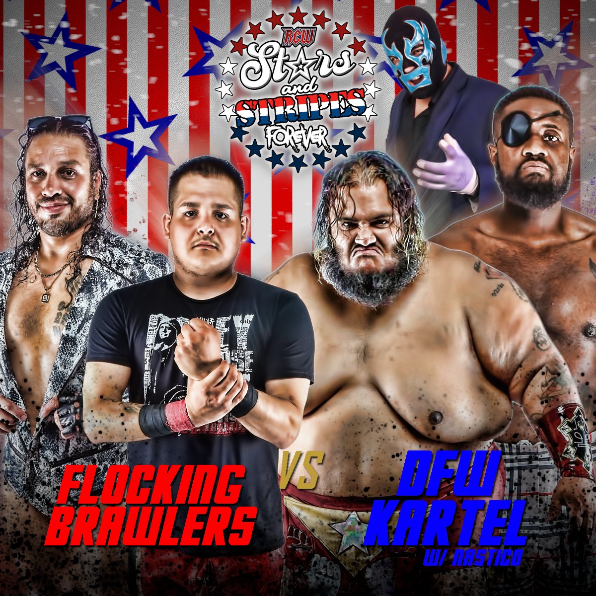 RCW Wrestling (@rcwforever) on Twitter photo New match announcement for RCW: Stars and Stripes Forever!
The deck keeps being stacked against the Brawlers!
💥 The Flocking Brawlers 💥
vs
💥 <a href="/A_camacho09/">Angel Camacho</a> and <a href="/Beauxamir/">FACE OF FEAR BEAU AMIR</a> with @Nasticoo 💥
All seats will be sold, so get your 🎟 now at rcw.ticketspice.com/rcw-stars-and-… New match announcement for RCW: Stars and Stripes Forever!
The deck keeps being stacked against the Brawlers!
💥 The Flocking Brawlers 💥
vs
💥 <a href="/A_camacho09/">Angel Camacho</a> and <a href="/Beauxamir/">FACE OF FEAR BEAU AMIR</a> with @Nasticoo 💥
All seats will be sold, so get your 🎟 now at rcw.ticketspice.com/rcw-stars-and-…