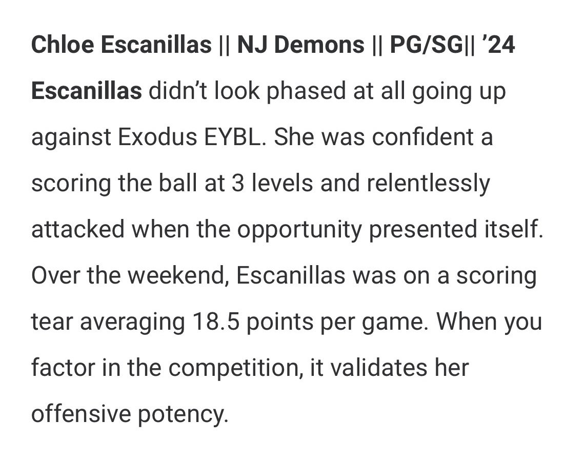 ChloeEscanillas's tweet photo. thank you so much for the write-up @BashHoopsNE truly appreciate it!! https://t.co/B1zwKh4xFi