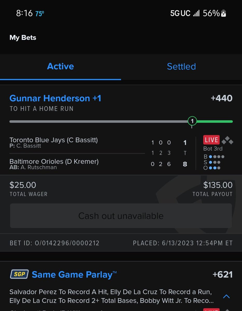 Dinger Tuesday! Trying to hit that cash on FanDuel. Decided to take Gunnar to stay hot. And it's a granny for icing on the cake!!