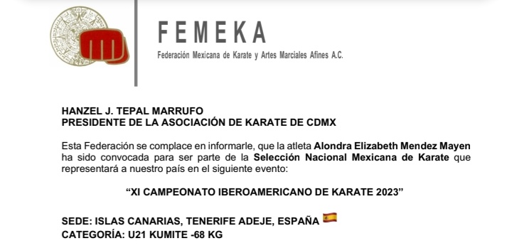 LARKPOWERKARATE's tweet photo. He sido convocada al Campeonato Iberoamericano, lamentablemente no cuento con los apoyos correspondientes para poder ir a competir, si gustas apoyarme mándame mensaje para brindarte info, ayudame a cumplir mi sueño de ir a grandes competencias internacionales y mundiales.🇲🇽 🥋 https://t.co/zBtzT1xe1p