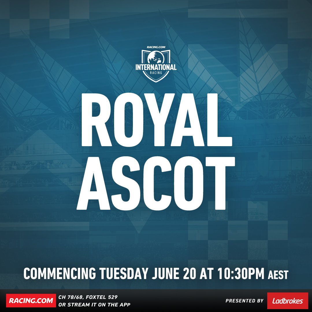 Bring. It. On.

Every race from the 5-day #RoyalAscot carnival will be live on Racing.com 🐎 

<a href="/ladbrokescomau/">Ladbrokes Australia</a>