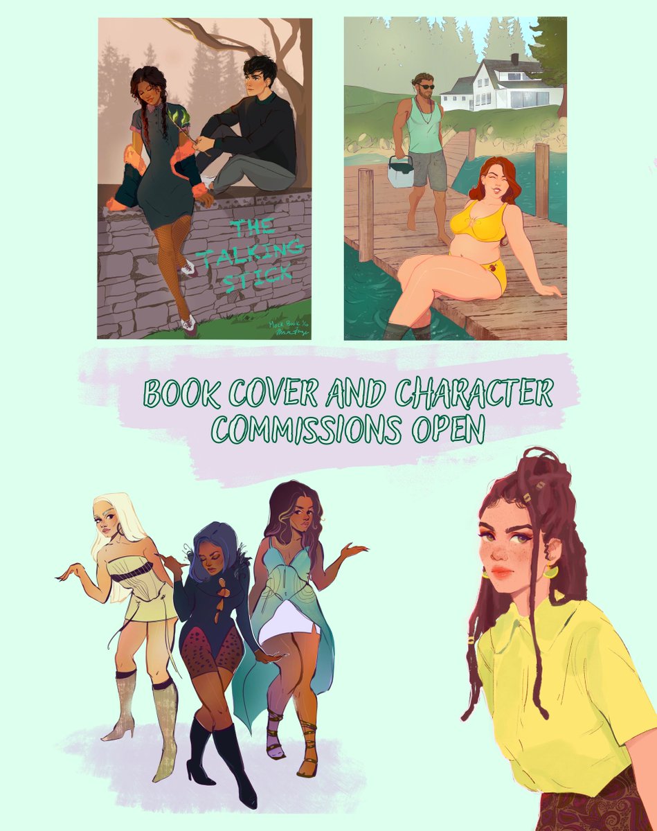 <a href="/MinaDotArt/">Mina Dot</a> is open for commissions. If you're interested, fill out her form, share it with friends who are seeking illustrations, and follow her on twitter and instagram at the addy mentioned. Thank you so much!!! form.jotform.com/231556714807157