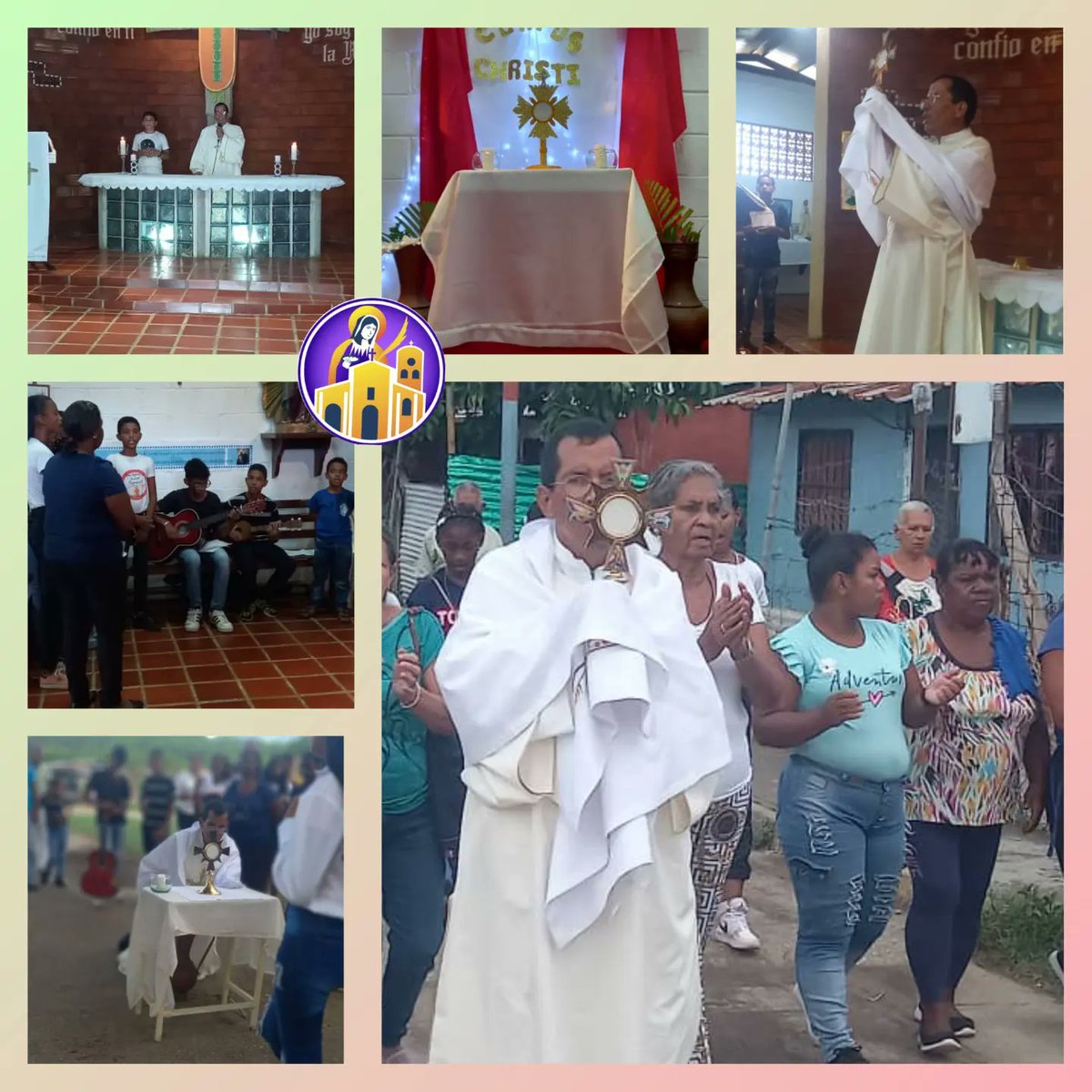 enmodoevangelio's tweet photo. 🙏 #Junio11 //: La comunidad católica del sector El Nogal, de la mano del Diácono Francisco Linares, vivió la Celebración de la Solemnidad del Cuerpo y la Sangre de Cristo.

#CatólicosConAcción
#SomosFeYTradición

@numamolina
@CEVmedios
@Cdral_LosTeques
@Diocesisteques https://t.co/TyzKRTa4rc