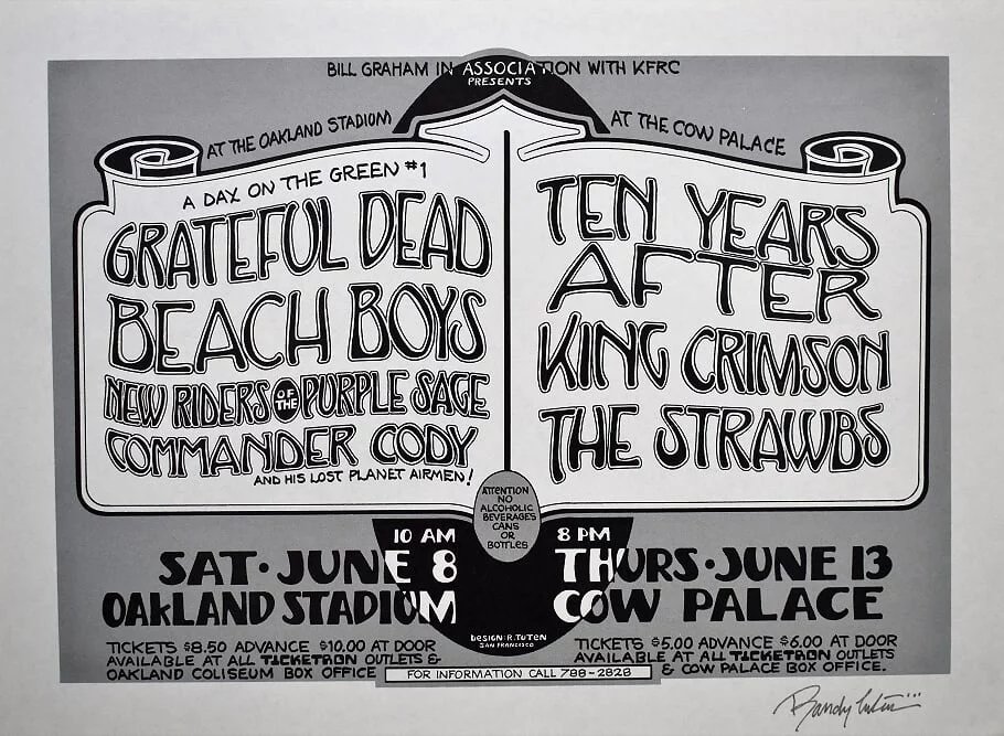 June 13th, 1974

#TheGratefulDead   #TheBeachBoys   #TenYearsAfter

#KingCrimson  And More.