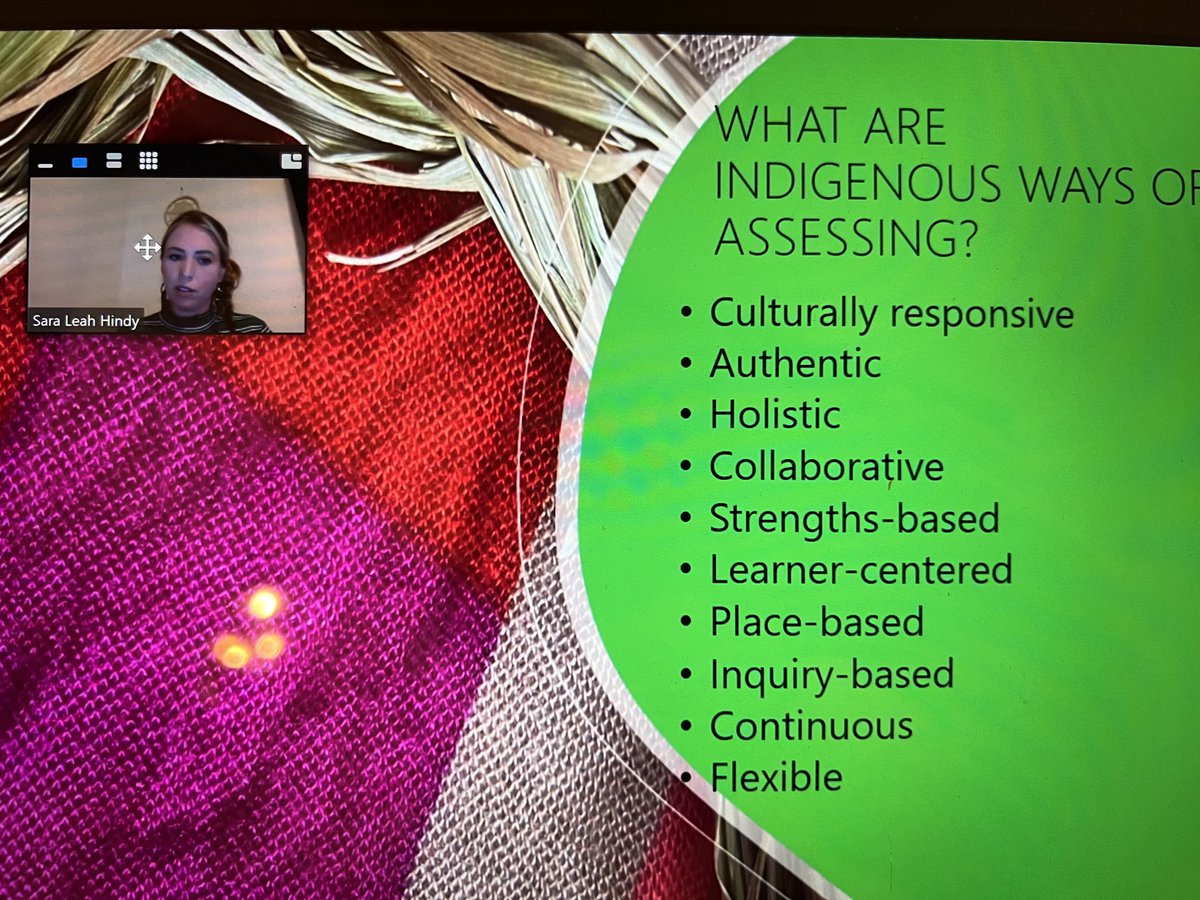 Thanks Canadian Assessment for Learning Networks for organizing this culturally responsive learning opportunity on Indiginous Ways of Assessing in our schools this evening. Love your quote “Relationships flow naturally into assessment”