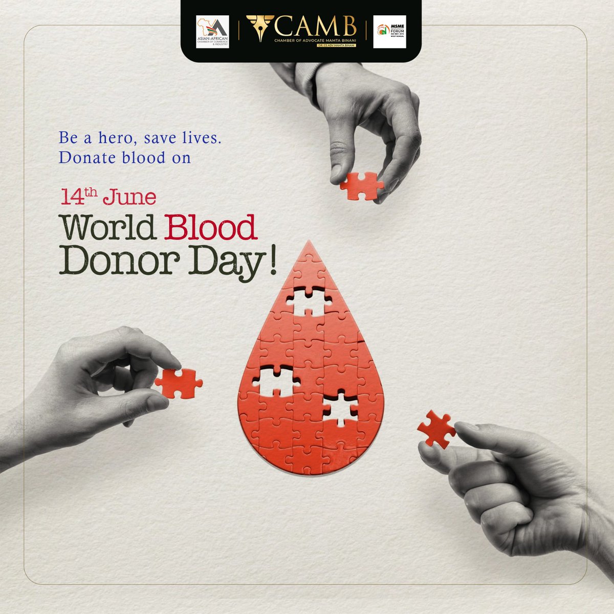 Donate blood on June 14th, World Blood Donor Day! 💪💉

#MamtaBinani #BloodDonation #DonateBlood #SaveLives #WorldBloodDonorDay #BeAHero #GiveBlood #BloodDonor #CommunityService #HealthAndWellness #Humanitarian #SpreadAwareness #BloodDrive #LifeSaver #BloodDonationMatter