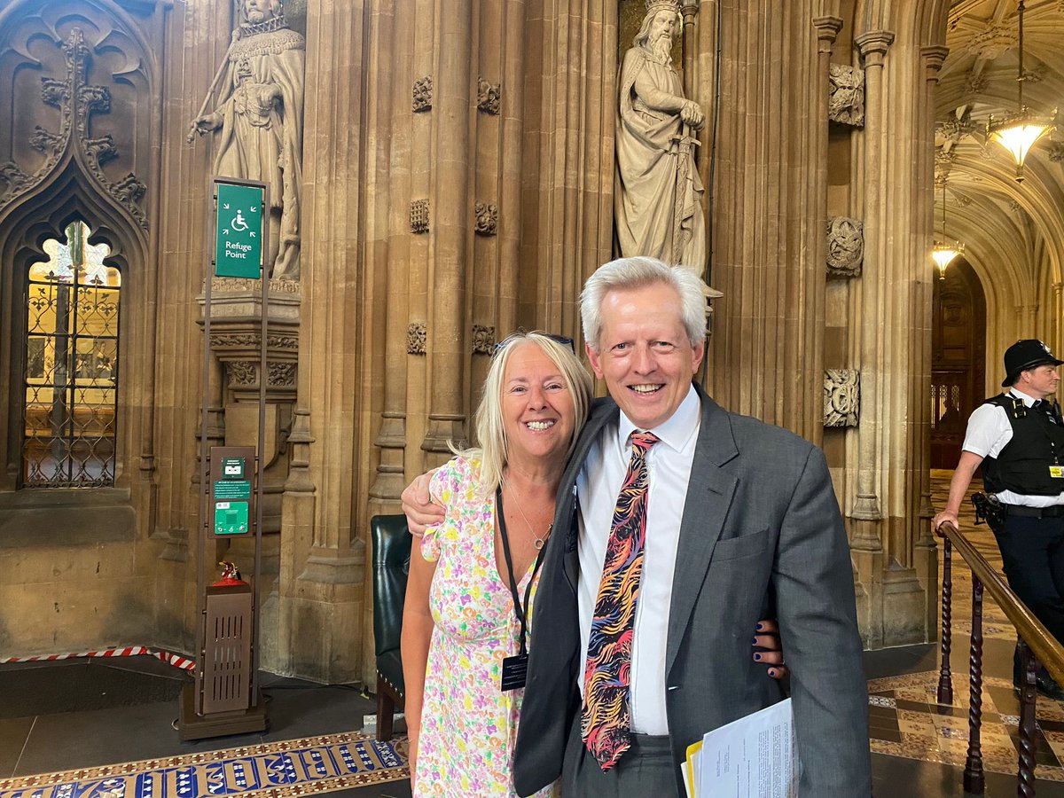 This is the face of two happy people who felt the joy of #Westminster making the right decision to reopen the #10minuterulebill on drink spiking and other spiking related issues 💥 @RichardGrahamUK @wearethentia @pritipatel @mimsdavies @BBCPolitics