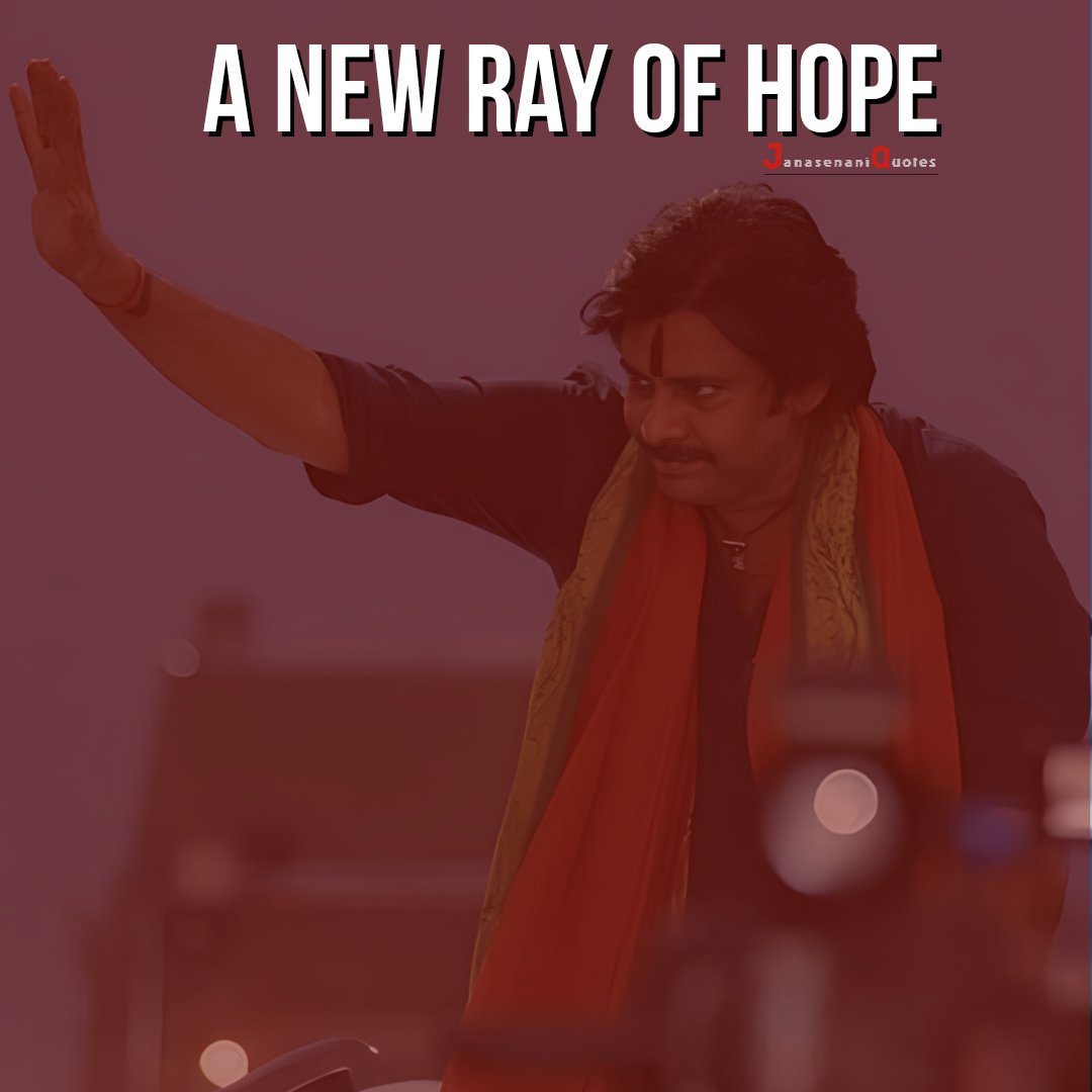 JanasenaniQuote's tweet photo. A New Ray of Hope ~ Janasenani Pawan Kalyan ✊! All the best for Varahi Yatra anna 👍!
#PawanKalyan #VarahiVijayaYatra #varahiyatra #VarahiFrom14June
#TheyCallHimOG #OG #UstaadBhagatSingh #pksdt #HariHaraVeeraMallu #Janasena #JanasenaParty #JSPForNewAgePolitics #BroTheAvatar https://t.co/IK8eSQyetG