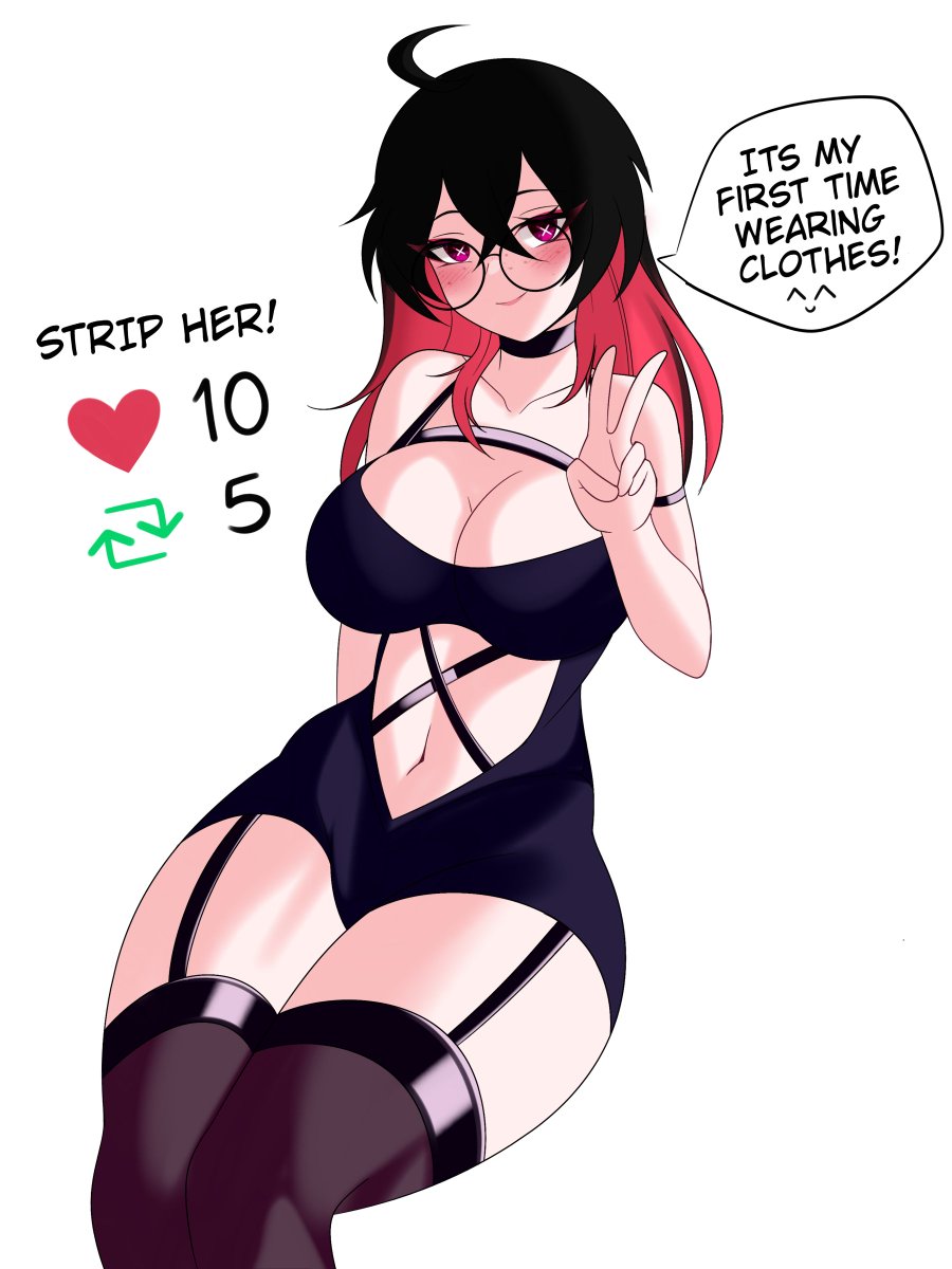 XynianArts's tweet photo. She is not used to wearing any clothes  :c https://t.co/JuUXkJ3fR6