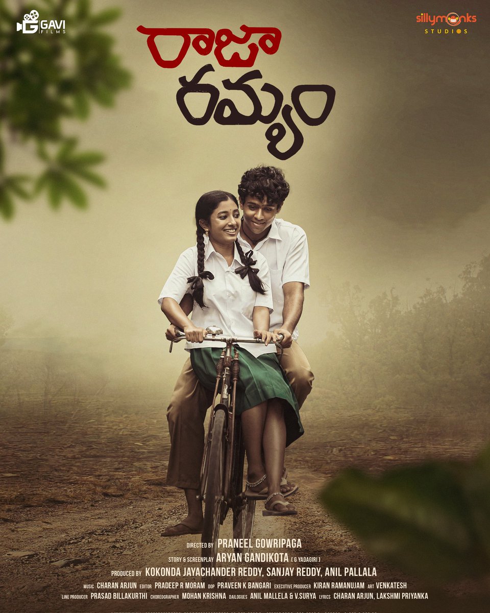 Dreamboat Network (@dreamboatnt) on Twitter photo The wave of nostalgia is here 💚
Here’s a first look into the world of #RajaRamyam 🌿
<a href="/vigneshreddy_g/">Vignesh Reddy Gavi</a> @sree_asitha <a href="/chamarthiBablu/">Bablu Chamarthi</a> #PraneelGowripaga <a href="/SanjayReddySR/">Sanjay Reddy</a> <a href="/anilpallala/">Anil Pallala</a> #GaviFilms <a href="/SillyMonksStd/">Silly Monks Studios</a> The wave of nostalgia is here 💚
Here’s a first look into the world of #RajaRamyam 🌿
<a href="/vigneshreddy_g/">Vignesh Reddy Gavi</a> @sree_asitha <a href="/chamarthiBablu/">Bablu Chamarthi</a> #PraneelGowripaga <a href="/SanjayReddySR/">Sanjay Reddy</a> <a href="/anilpallala/">Anil Pallala</a> #GaviFilms <a href="/SillyMonksStd/">Silly Monks Studios</a>