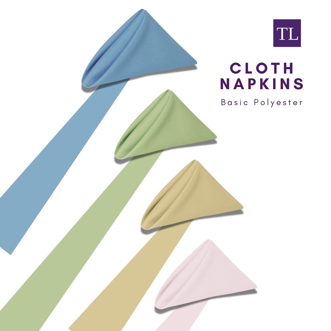 Add a pop of color and style to your table with our Basic Polyester Cloth Napkins! 

#clothnapkins #napkins #restaurantnapkins #tablesetting #dinningdecor #eventdecor #tablelinens #polyesternapkins #imperialtextile #tlfl #tabledecoration #interiordecor