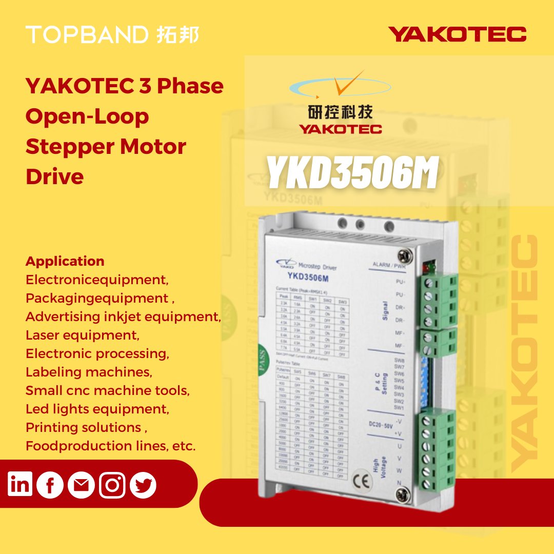 YakotecChina's tweet image. 𝐘𝐊𝐃3506𝐌 𝐘𝐚𝐤𝐨 3 𝐏𝐡𝐚𝐬𝐞 𝐎𝐩𝐞𝐧-𝐋𝐨𝐨𝐩 𝐒𝐭𝐞𝐩𝐩𝐞𝐫 𝐌𝐨𝐭𝐨𝐫 𝐃𝐫𝐢𝐯𝐞 #laserweldingmachine, #lasermarkingmachine, #lockingscrewmachine, #medicalequipment, #robot, #dispensingmachine, #electronicequipment, #engravingmachine.