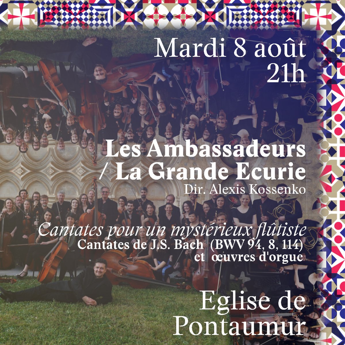 Bachencombrailles (@bachencomb) on Twitter photo La dernière venue d' <a href="/alexis_kossenko/">Alexis kossenko</a> à Bach en Combrailles date de l'édition 2005... 18 ans plus tard, il est de retour avec son ensemble Les Ambassadeurs pour trois cantates BWV 94, 114, 8, avec Denis Comtet au grand-orgue pour le concert d'ouverture de #BEC2023 La dernière venue d' <a href="/alexis_kossenko/">Alexis kossenko</a> à Bach en Combrailles date de l'édition 2005... 18 ans plus tard, il est de retour avec son ensemble Les Ambassadeurs pour trois cantates BWV 94, 114, 8, avec Denis Comtet au grand-orgue pour le concert d'ouverture de #BEC2023