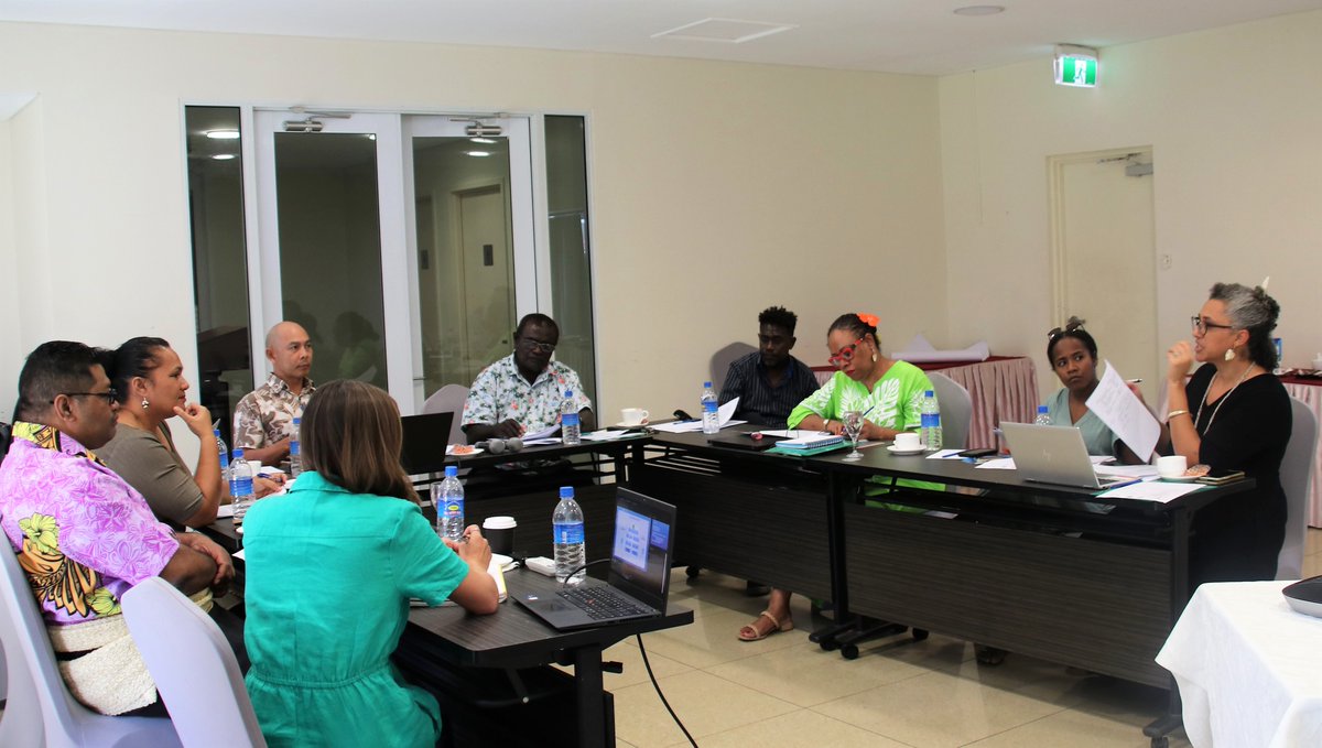 spc_cps's tweet photo. #PacificPeoples | The Pacific Youth Engagement, Empowerment and Economic Pathways (PYEEEP) Regional Advisory Group met for the 1st time in Honiara this week to reflect, plan and develop recommendations on the project being piloted in Solomon Islands &amp; Tonga. #EmpowerPacificYouth https://t.co/uMhNF296Au