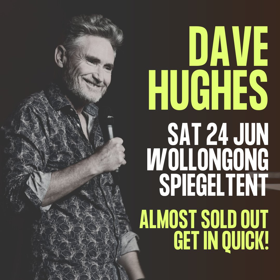 Super pumped for this show Wollongong! Book now!
🎟️ cmdy.live/DAV23Wollongong
