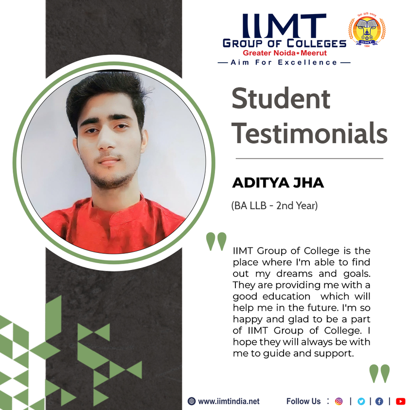 iimtnoida's tweet photo. Student Testimonials!!
ADITYA JHA, (BA LLB - 2nd Year)
https://t.co/UOh7RIbr6l
Call Us: 9520886860
#IIMTDelhiNCR #LawCollege #LLB #BALLB #admissionopen2023 #LLbAdmission #BALLBcourse #LLBCourse #LawGraduate #BALLBadmission2023
#IIMTCollegeofLaw https://t.co/S1FUeeSgkZ