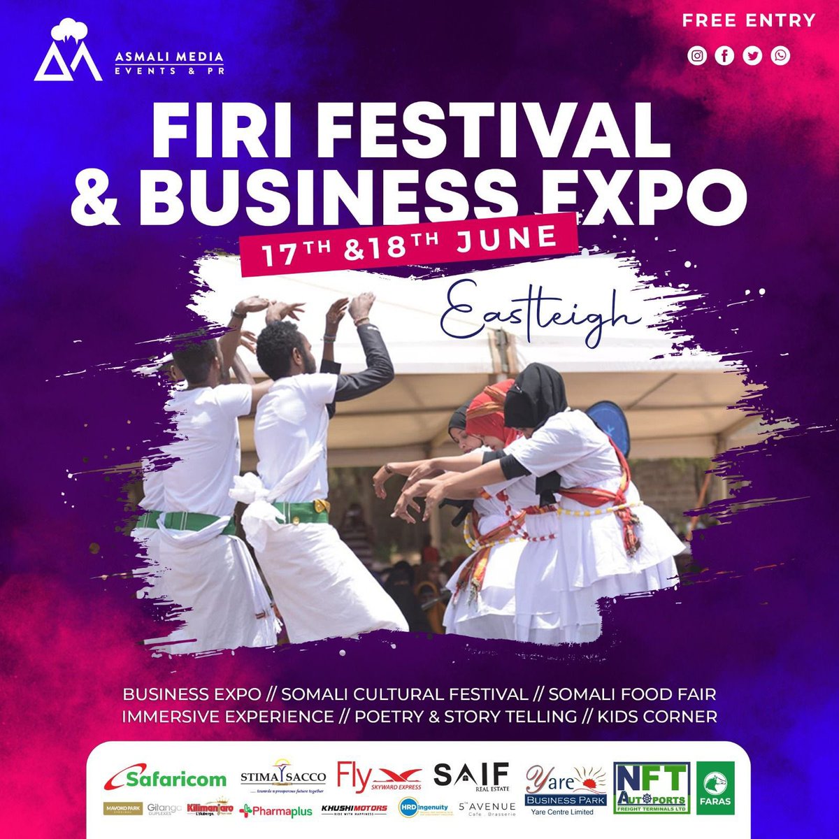Pharmaplus254's tweet image. Change of Venue. #FiriFestivalEastleigh will now happen at the ICT Resource Centre, Marimbi Street, California, Eastleigh. It’s opposite California Police Station. Behind Nomad Palace Hotel. See you there for fantastic business expo with display of cultural heritage. #bbsmall…