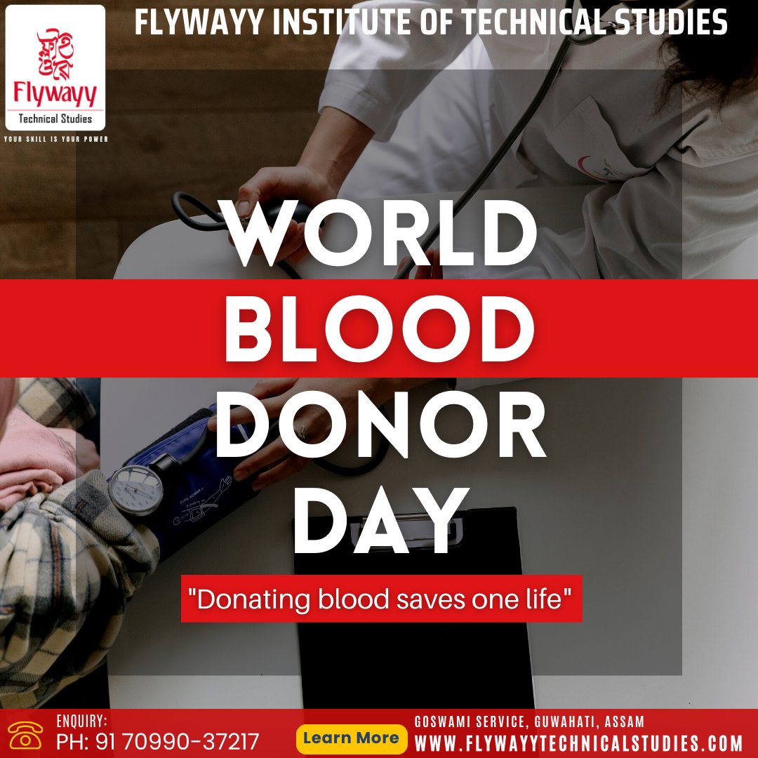 World Blood Donation Day

It's a Noble work,
Some amount of Blood can someone's Life
...
...
...
...
...
#blood  #blooddonation #blooddonationawareness #hospitalitymanagement  #retailmanagement #computerbasics #computernetworking #technology   #flywayytechnicalstudy #Guwahati