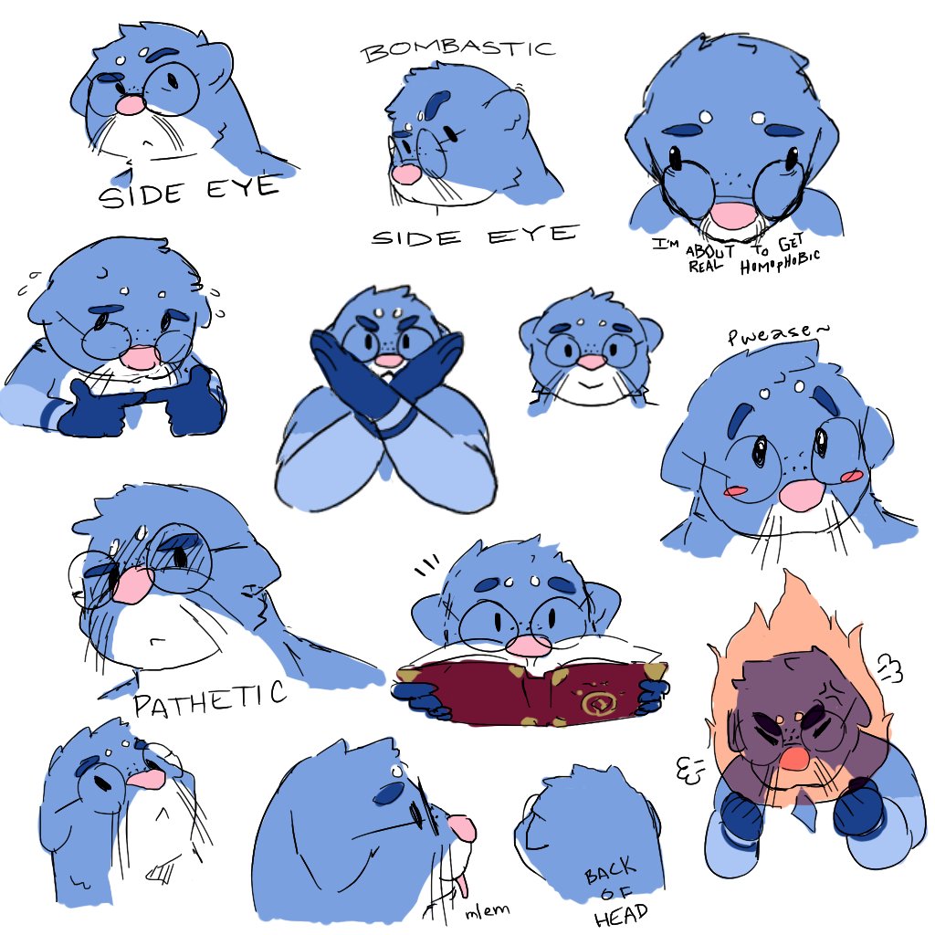 WotterPower's tweet photo. I wanted to make some silly reaction images, this was a really cute and fun exercise :> #wotter #otter https://t.co/FNFGp4NwmA