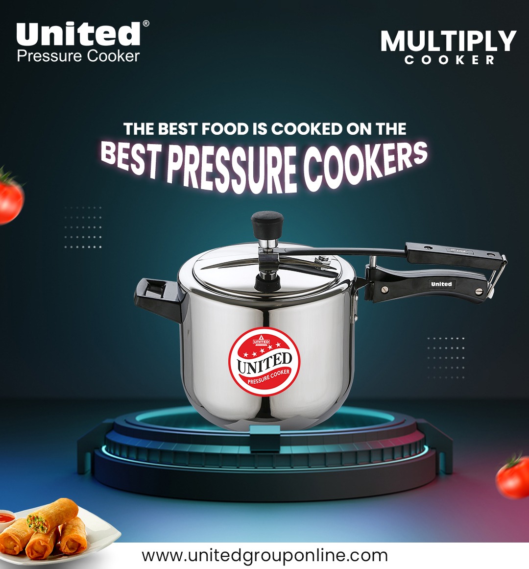 The best food is cooked on the best pressure cookers....
.
.
.
#United #Cookers #Cookware #PressureCookers #HealthyCooking #Deep #roundedkadai
#RoundedTawa #Wok #Stwe #Pot #StainlessSteel
#Durable #Reliable #PremiumQuality #Tastyfood #Chefchoice
#Qualityproduct