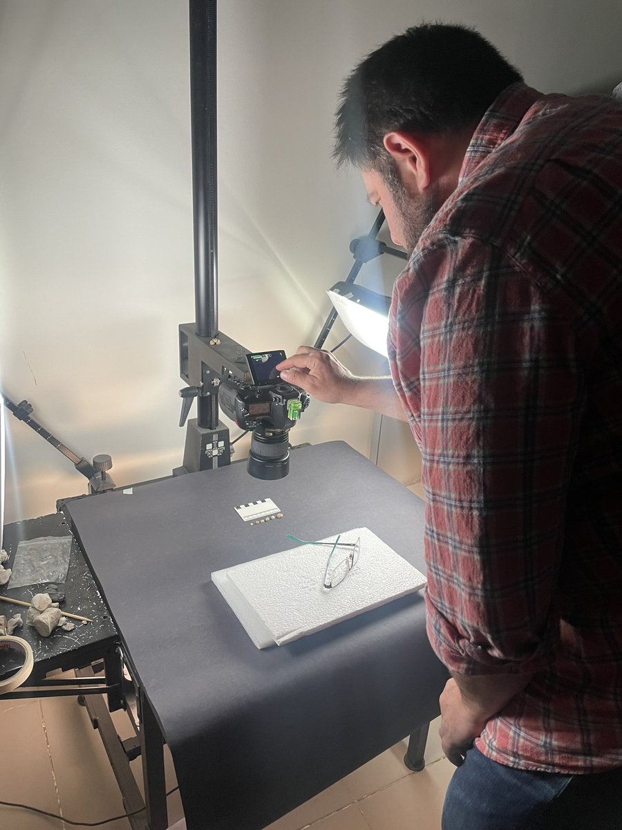 Field work might be over for now, but work never ends 😎 Shell &amp; stone beads from #NahalIssaron #Neolithic #ornaments