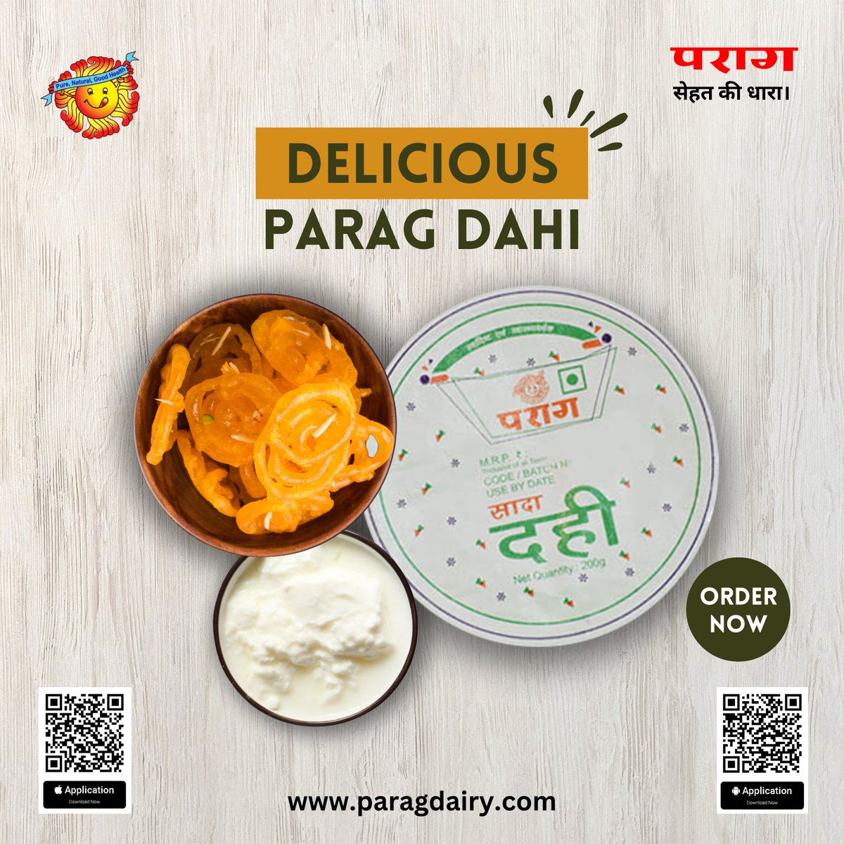 paragmilkup's tweet image. DELICIOUS PARAG PLAIN DAHI.

 #dahi #dahijalebi #dahijalebi😍 #curd #paragdahi #milk #milktea #wednesday #delicious #deliciousfood #GodMorningWednesday #fresh #FOMC #fitness #ITRaid #food #NEET #foodpics #foodie #foodlover #foodstagram #jalebi #power #powerful
